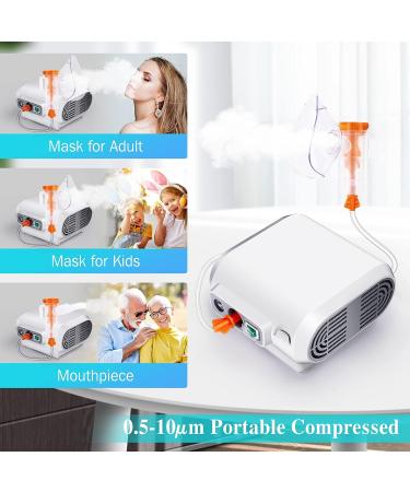 Nebulizer Machine for Adults and Kids | Portable Ultrasonic Jet Nebulizer with Accessory Set | Cool Mist Steam Inhaler for Home, Office, Travel | Includes Tubing, Mouthpiece, Masks - Buy Online on GoSupps.com