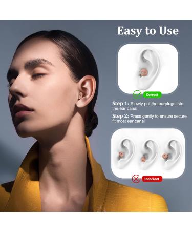 3 Pairs Reusable Ear Plugs for Sleeping | Soft Silicone Noise Cancelling Earplugs - 24dB-33dB - Perfect for Sleep Work Study Snoring Concert & Swimming - Buy Online on GoSupps.com