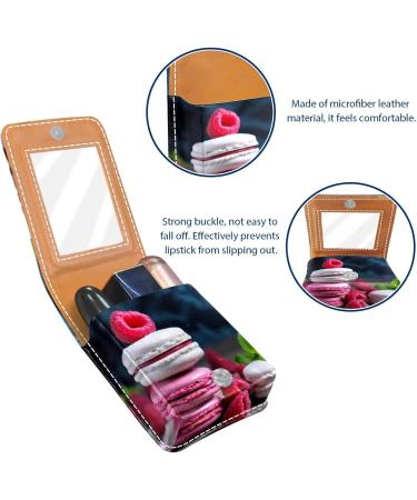 Buy Leather Lipstick Case & Mini Organizer with Mirror | Stylish Lip Gloss Holder for Travel - H918a0ggpy - Buy Online on GoSupps.com