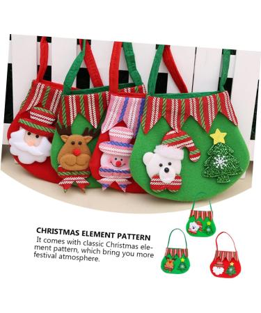 ORFOFE 3pcs Christmas Bag Candy Bags Present Bag Candy Pouch Xmas Tote Bag Cloth Party Supplies - Buy Online on GoSupps.com