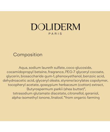 Doliderm Paris - Creamy Shower Gel 33.8 Fl Oz (Fresh Cotton) - Buy Online on GoSupps.com