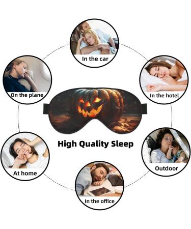 SSIMOO Fall Pumpkin Sleep Mask | Adjustable & Breathable Eye Mask for Comfortable Sleep | Fashionable Sleep Accessory - Buy Online on GoSupps.com