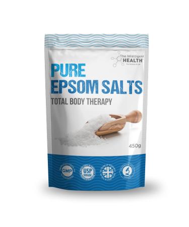 Pure Epsom Salts | Magnesium Sulphate Bath Salt (450g Pack) 450.00 g (Pack of 1)