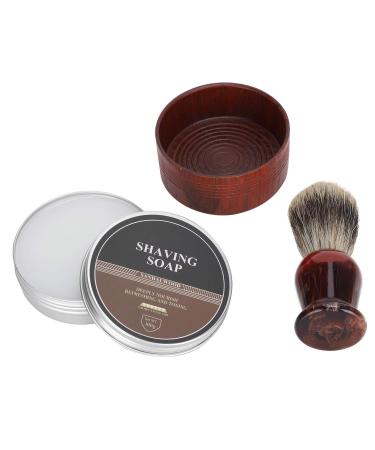 Beard Shaving Set - Wooden Bowl & Brush - Ultimate Mustache Grooming Tool for Men | International Shipping - Buy Online on GoSupps.com