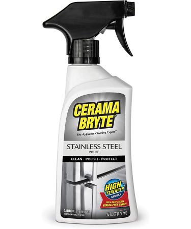 Cerama Bryte 47915 Stainless Steel & Cooktop Cleaner Combo - 2-in-1 Formula for Sparkling Surfaces - Buy Online on GoSupps.com