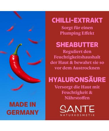  Sante Naturkosmetik SANTE Naturkosmetik Lip Booster 5 ml Hydrating Grip Primer with Hyaluronic Acid and Organic Chilli Extract for Plumped Lips - Buy Online on GoSupps.com