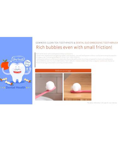 Gemmove Dental Duo Toothbrushes - Anti-Bacterial Embossed Bristles Family Pack of 8 | International Shipping Available - Buy Online on GoSupps.com