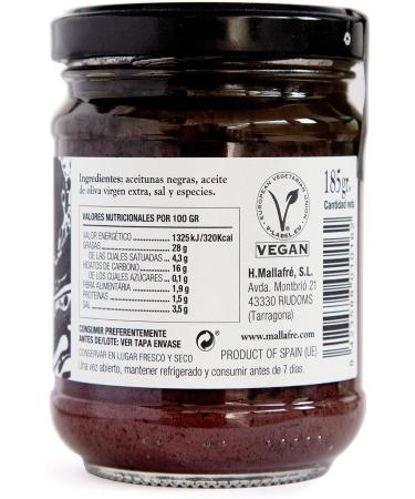  Mallafr Black Olive Paste 185g - Buy Online on GoSupps.com