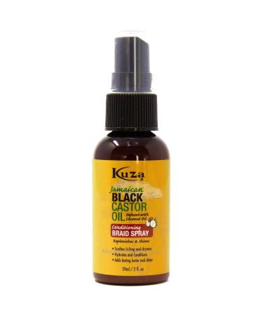 Kuza Jamaican Black Castor Oil Conditioning BRAID SPRAY 1.6 oz - Replenishes & Shine