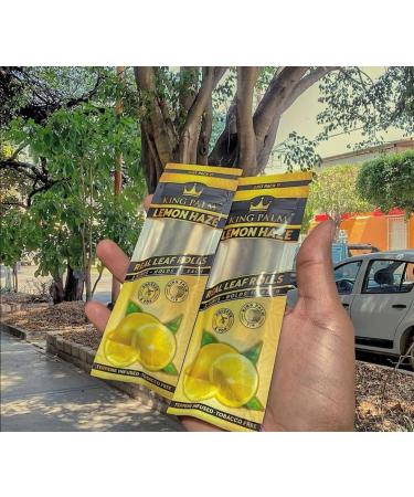 King Palm Lemon Haze Mini Pre Rolls - 2-Pack (1g Each) | Flavoured Hemp Wraps - Buy Online on GoSupps.com