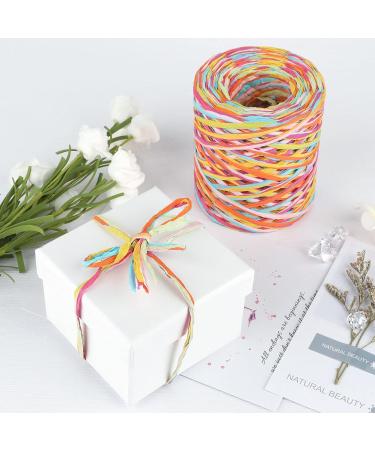 Colored 262 Feet Raffia Paper Ribbon for Gift Wrapping & DIY Decoration - Pink Multi-color String (262 Feet) - Buy Online on GoSupps.com