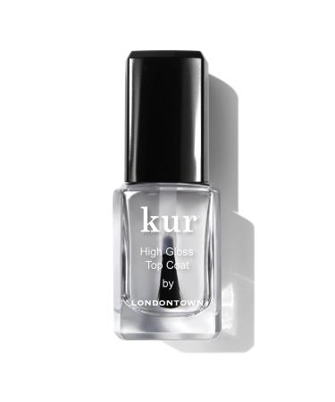 LONDONTOWN High Shine Glossy Top Coat Nail Polish Long Lasting Wear Vegan/Cruelty-Free Gluten-Free Formula .40fl oz High Gloss