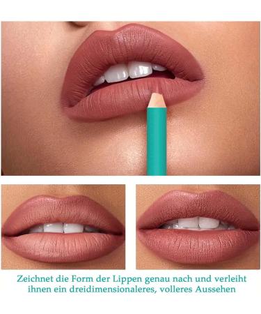 EONFAVE Lip Liner 12 Colors Water Resistant Long Lasting Lip Liner with Matte Finish Highly Pigmented Lip Liner Set Smudge Resistant Lipstick Set Creamy Texture Natural Lip Makeup - Buy Online on GoSupps.com