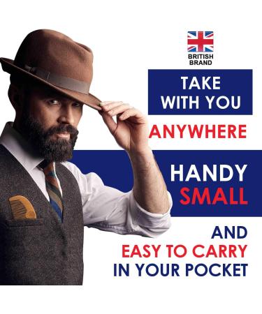 Gentlemans Face Care Club Vegan Friendly Beard Comb - Handmade Wooden Comb for Snag Free Moustache and Beard Care - Pocket Size with FREE Storage Bag - Ideal for Beard Oil or Wax - Buy Online on GoSupps.com