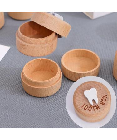 STBNVF 2Pcs Carved Wooden Tooth Fairy Box Set for Boys and Girls - Tooth Fairy Pouch and Bag with Tooth Logo for Cute Tooth Storage - Buy Online on GoSupps.com