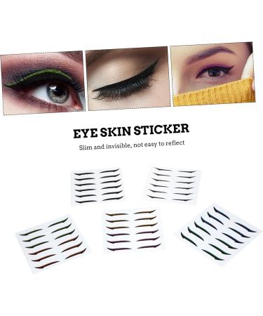 Hemoton 72 Pairs Glitter Eyeliner Glitter Stickers Double Eyelid Tapes Eyeliner Transfer Miss Tool Flash - Buy Online on GoSupps.com