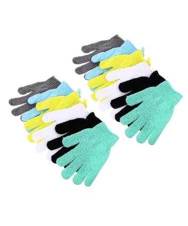 12pcs Bath Bath Gloves Wash Scrubber Womens Hair Towel Korean Washcloth Exfoliate Shower Gloves Exfoliating for Women Exfoliating Mitt Shower Polyester Glove Bathing Scrubbers