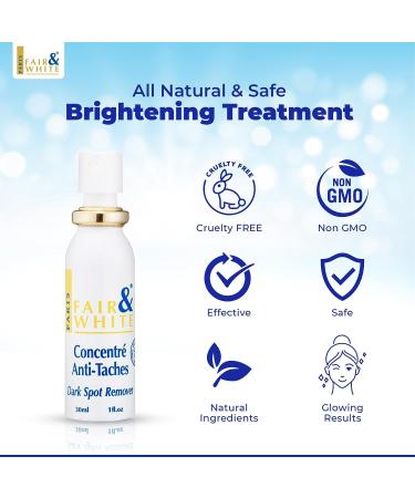 Fair & White Original Dark Spot Remover - 1 fl oz - Hyperpigmentation Cream for Even Skin Tone, Wrinkle Reduction & Sun Damage Repair - Buy Online on GoSupps.com