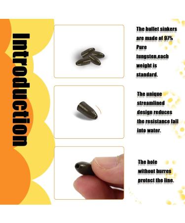 Croch 10 Pack Tungsten Fishing Weights | Bass Fishing Pitching and Flipping Sinkers - Green 1/8 oz | Sizes 1/8, 1/4, 3/8, 3/16 oz - Buy Online on GoSupps.com