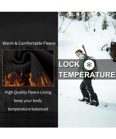 Inno Men's Waterproof Fleece Lined Hiking Cargo Pants - XX-Large Black/Black - 30/32/34 Sizes - Thermal Winter Outdoor Pants - Buy Online on GoSupps.com