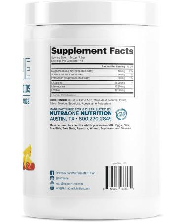 Buy AminoOne Branched-Chain Amino Acids for Post Workout Recovery - Premium Hydration & Muscle Building - Strawberry Pineapple Flavor - Buy Online on GoSupps.com