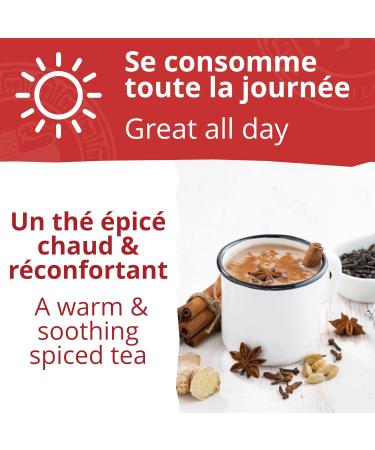  Khla KHLA Organic Black Chai Tea with Ceylan Cinnamon Badiana Clove - Loose Metal Box 90 g - Certified Organic Asian Tea - Buy Online on GoSupps.com