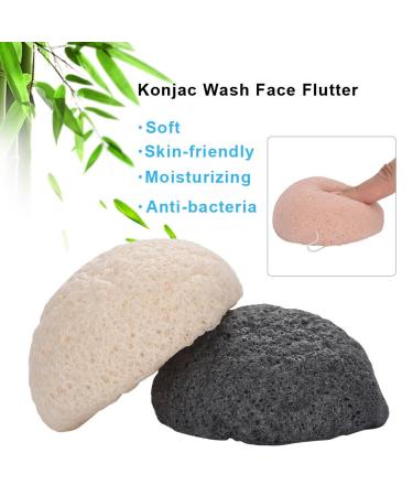5 Colors Konjac Sponge Set | Natural Facial Cleansing & Care | Gentle Round Wash Puffs - Buy Online on GoSupps.com