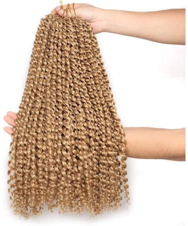 Xtrend Passion Twist Hair - 7 Packs 61cm Bohemian Braids for Distressed Locs Brown Water Wave Crochet Braiding Hair Synthetic Fiber 18 Strands/Pack (27#) - International Shipping Available - Buy Online on GoSupps.com