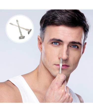 Healeved 2Pcs Manual Double Sided Nose Hair Trimmer for Men Women Precise Nose Hair Scissors with Design Compact Efficient for Face Care - Buy Online on GoSupps.com