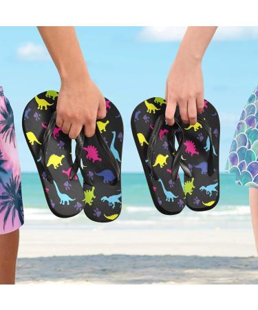 Mnsruu Animal Paw Print Flip Flops - Black | XL Comfort for Home Hotel Spa & Travel - Unisex Footwear - Buy Online on GoSupps.com