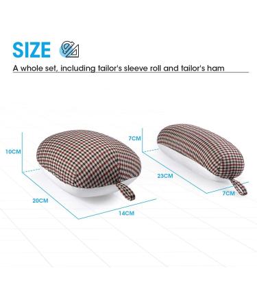 Buzzlett Tailor's Ham and Seam Roll Set - Premium Professional Pressing Tools for Ironing Curved Seams - Buy Online on GoSupps.com