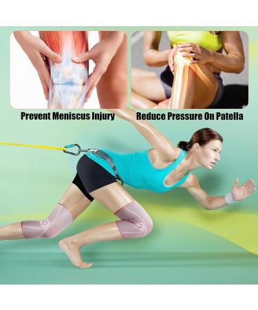KGONE 2 Pack Knee Support Brace for Women Compression Knee Sleeve for Arthritis Joint Pain Pain Relief Meniscus Tear Injury Recovery Fitness Running Work Out Gym Hiking Sports - Buy Online on GoSupps.com