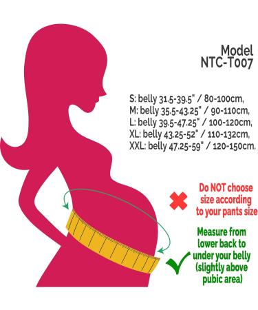 Neotech Care Pregnancy Belly Band XXL Black - Maternity Belt for Back, Abdomen & Pelvis Support | Must-Have for Pregnant Women - Buy Online on GoSupps.com