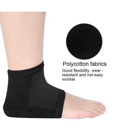 Toothless Moisturizing Heel Sleeves | Comfortable Foot Care Socks | Black for Foot Fatigue Relief - Buy Online on GoSupps.com