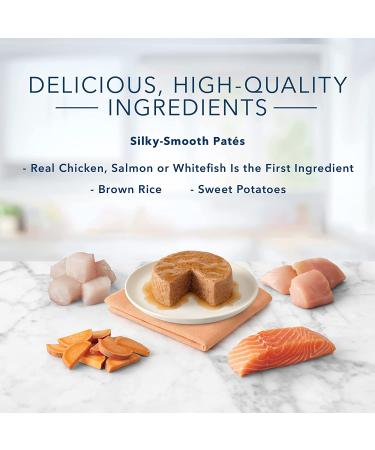 Blue Buffalo Tastefuls Pate Wet Cat Food (Pack of 12) - Salmon, Chicken, Ocean Fish & Tuna - 3oz x 12 - Buy Online on GoSupps.com