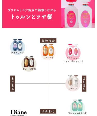 Moist Diane Perfect Beauty Miracle You Shine! Shine! Shampoo Refill 330ml Bright Berry Scent - Buy Online on GoSupps.com