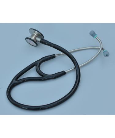 Virtuoso Stethoscope - Professional Dual Head Cardiology & Diagnostic Stethoscope for Doctors and Nurses - with Accessories K750 Black Black 28" tube