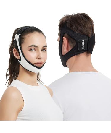 Breathable Anti-Snoring Chin Strap for CPAP Users - Double Adjustable Sleep Solution for Men and Women in Black - Buy Online on GoSupps.com