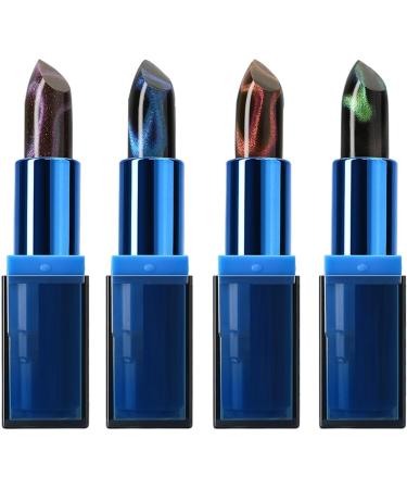  Misaakoeq Thermochromic Lipstick 4 Makeup Sticks | Lightweight Texture for an Instant Plumping Effect - Buy Online on GoSupps.com