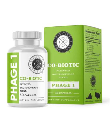 Intestinal Fortitude Phage 1 - Ultimate Gut Health Supplement Total Restore Intestinal Defense Patented Bacteriophage Blend for Gut Support Digestive & Immune System Health Destroy Bad Bacteria