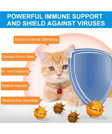 L Lysine Powder for Cats - 4.23oz - Cat Immune Support - for Cat Sneezing Runny Nose Watery Eye - Cats & Kittens of All Ages - Buy Online on GoSupps.com
