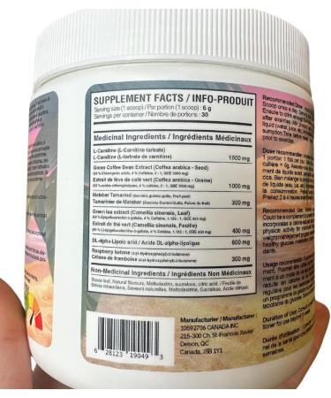 Yummy Sports Beach Ready Fat Burner Supplement - Stimulant Free Pre Workout Powder For Men & Women - Promote Weight Loss Improves Metabolism - 180g 30 Serving - Ziclone - Buy Online on GoSupps.com