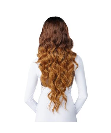 Sensationnel Butta Ocean Wave Lace Front Wig - Pre-Plucked Natural Hairline - Human Hair Blend - 30 Inches (1B) - Buy Online on GoSupps.com