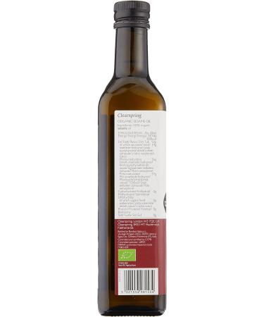 Clearspring Organic Sesame Oil 500ml - Pure Sesame Oil for Cooking - Pack of 1 - Buy Online on GoSupps.com