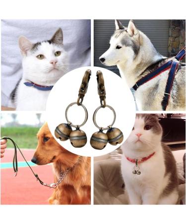 KREDHONG 2 Pairs Extra Loud Cat & Dog Bells Pet Tracker Bells Dog Bells Durable Brass Bells for Pets Collar Charm Pendant Bells for Dogs Cats Harness Training - Buy Online on GoSupps.com