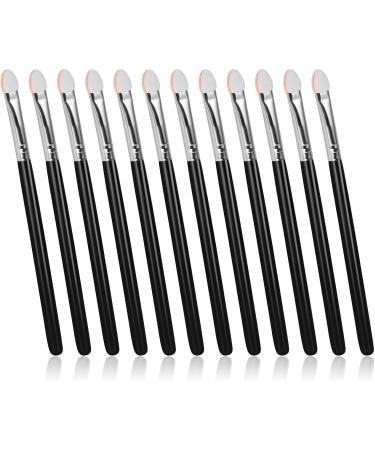 WLLHYF Sponge Eyeliner Brush 12 Pieces Black Double Sided Applicators Eye Makeup Tools Angled Fine Point Small Liner Thin Ultra Tips Wand Set Halloween Cosplay Cosmetic for Women Girls - Buy Online on GoSupps.com