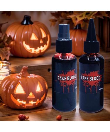 Horror Cosplay Blood - 60ml Realistic Makeup Washable Halloween Gel Special Effect Liquid Costume Kit Accessory | Creepy Prop For Masquerade Theater Show Short Sal - Buy Online on GoSupps.com