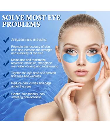 60 Pcs Hyaluronic Acid Eye Pads - Hydrogel Masks for Dark Circles Wrinkles & Puffiness - Moisturizing Eye Treatment - Buy Online on GoSupps.com