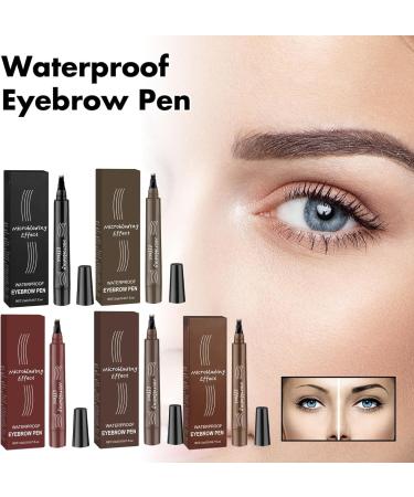Beneathk Eyebrow Pen 2024 Upgraded Natural Brows Eyebrow Pen 3d Waterproof Microblading Eyebrow Pen 4 Fork Tip Eyebrow Pencil Waterproof Eyebrow Pen Microblading Effect. (Light Brown) - Buy Online on GoSupps.com