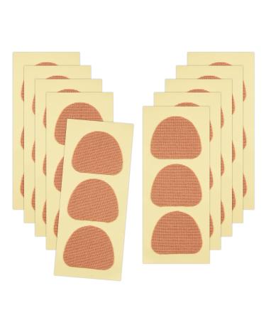 10 Sheets Moleskin Adhesive Pads Moleskin Tape Heel Stickers Adhesive Feet Pads Blister Prevention Tape Heel Protection Pad Blister Cushion Bandages for Reducing Friction Between Foot and Shoe